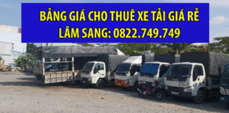 Bảng giá xe tải chở hàng giá rẻ tại tphcm