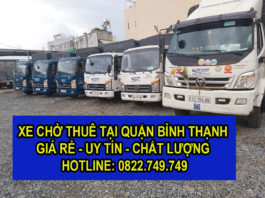 Xe chở thuê tại Quận Bình Thạnh giá rẻ nhất