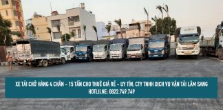 Dịch vụ cho thuê xe tải chở hàng 4 chân [ xe 15 tấn ] giá rẻ