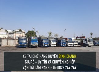 Xe tải chở hàng tại Huyện Bình Chánh – vận chuyển hàng hoá giá rẻ