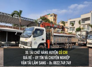 Xe tải chở hàng tại Huyện Củ Chi – Vận chuyển hàng hoá giá rẻ