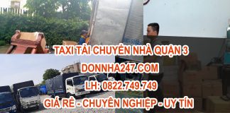 Dịch vụ chuyển nhà quận 3 bằng xe tải chuyển nhà