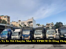 Dịch Vụ Xe Tải Chuyển Nhà Từ TPHCM Đi Đồng Tháp