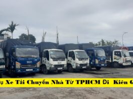 Dịch Vụ Xe Tải Chuyển Nhà Từ TPHCM Đi  Kiên Giang