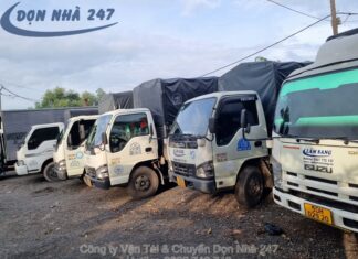 Xe Tải Chở Hàng Tại Cụm công nghiệp thị trấn Uyên Hưng